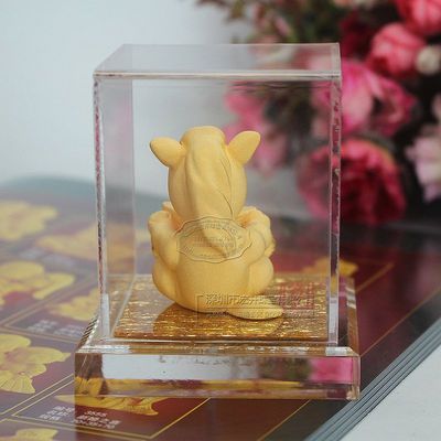 招财进宝马摆件 绒沙金工艺与马年贺岁礼品优选